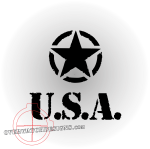 Invasion Star Decal w/USA - Overwatch Designs