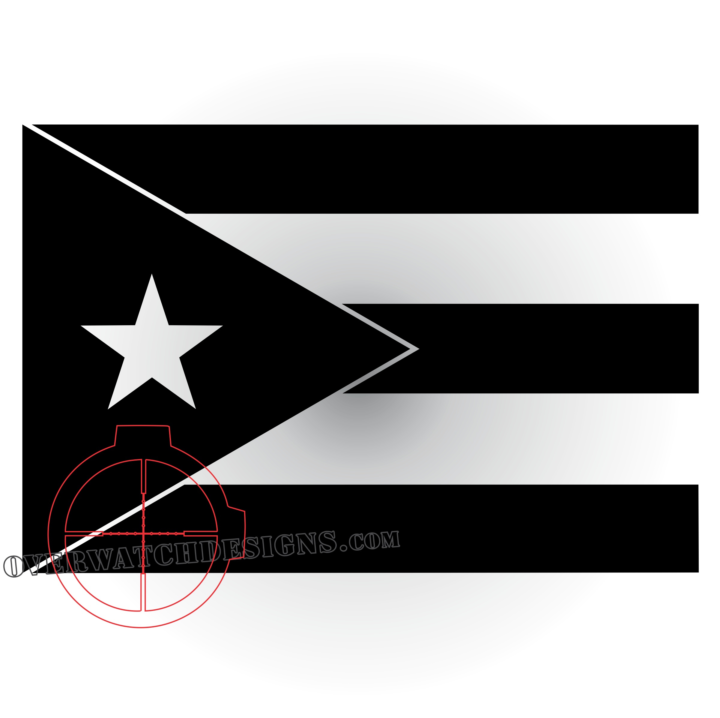 Puerto Rico Flag Decal Overwatch Designs