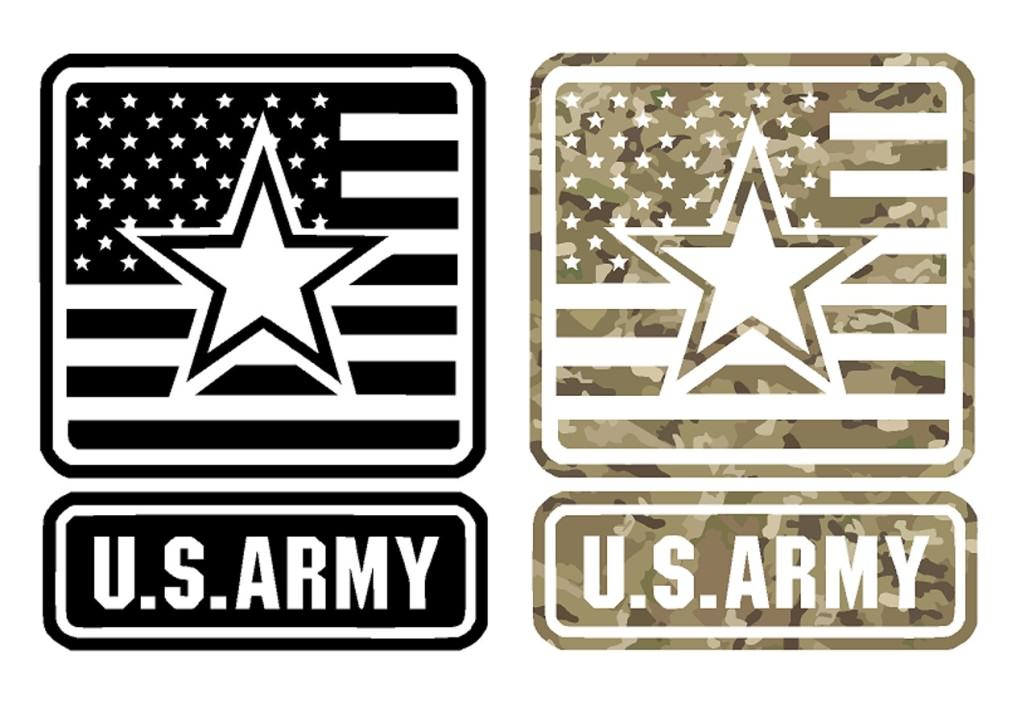 Us Army Sticker The Army Logo With The American Flag And Large Star In The Middle 8840