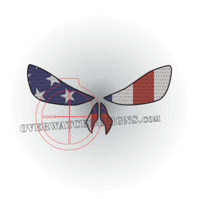 Punisher Eyes American Flag Sticker