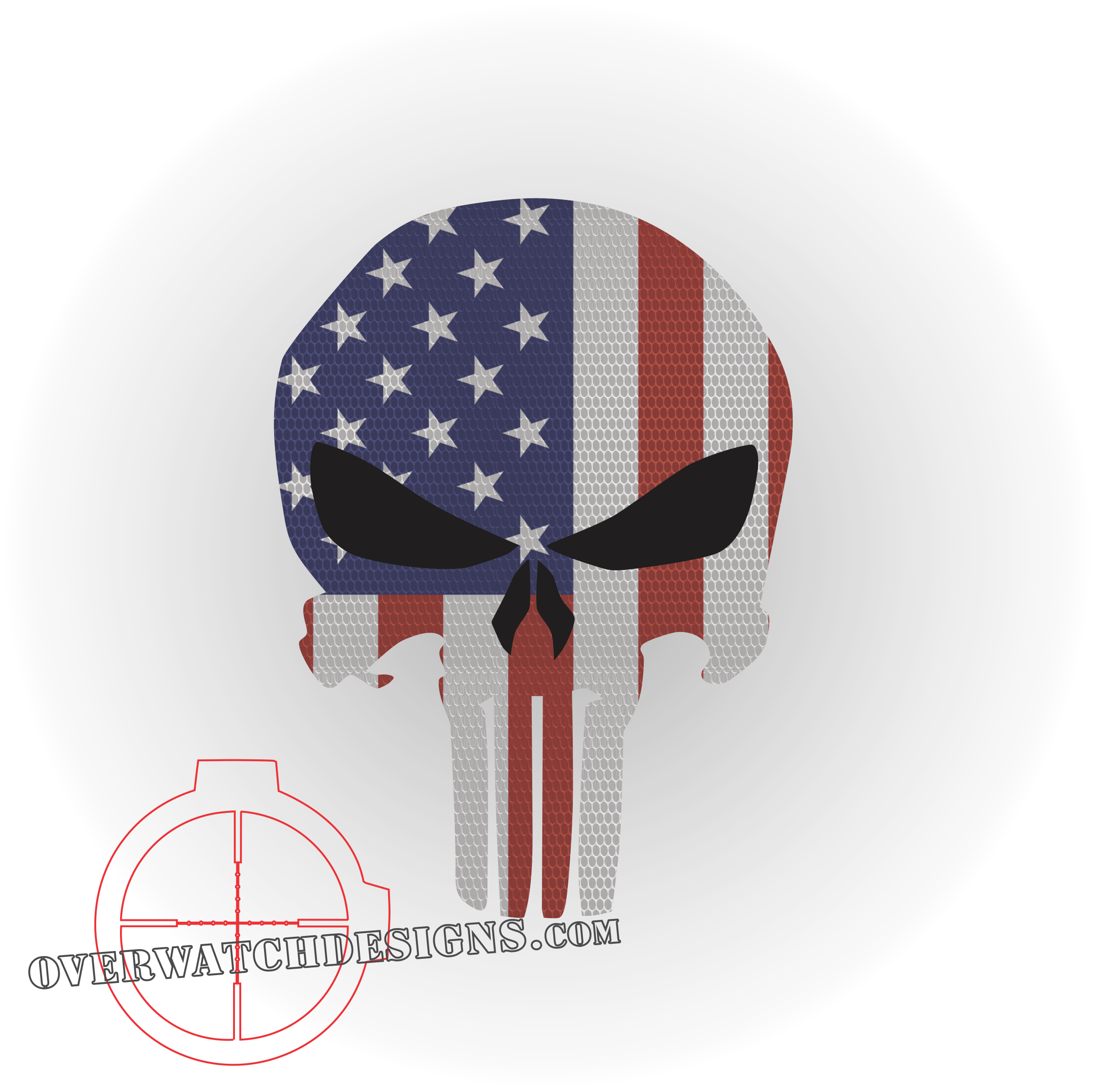 Punisher United States Flag Spike Skull Military Police Sweatshirt