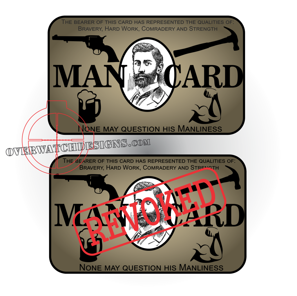 The Man Card Decal Celebrate Greatness Or Revoke It From Someone 