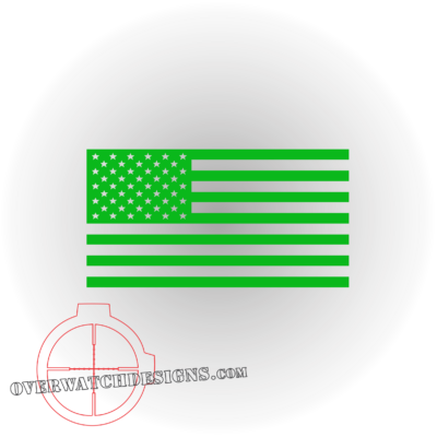 Glow in the Dark Flag Decal