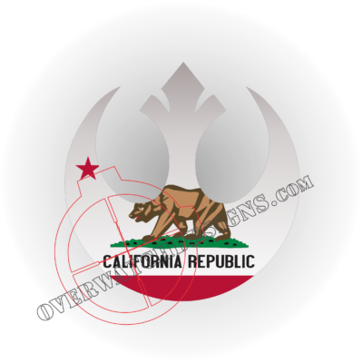 Rebel California Decal