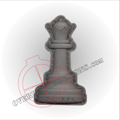 Queen PVC Patch Chess Piece