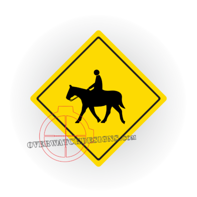Horse Crossing Decal