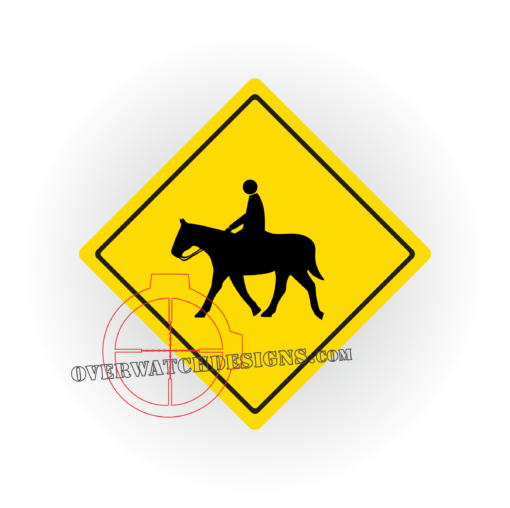 Horse Crossing Decal