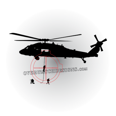 Helicopter with Roper Sticker