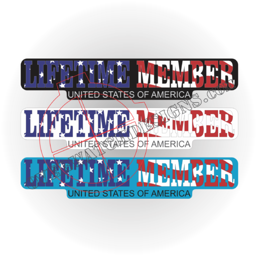 Lifetime Member USA sticker
