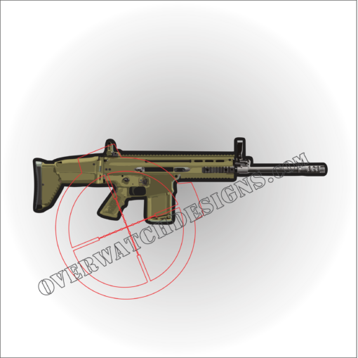SCAR Rifle Sticker or decal