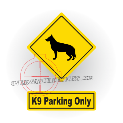 K9 Parking Sticker