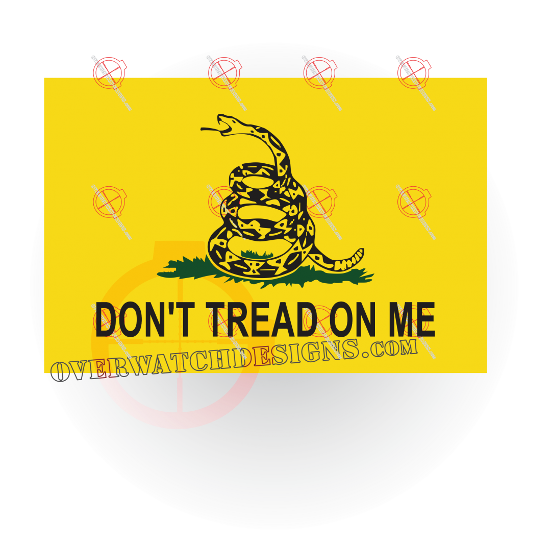 Gadsden Flag Decal Overwatch Designs