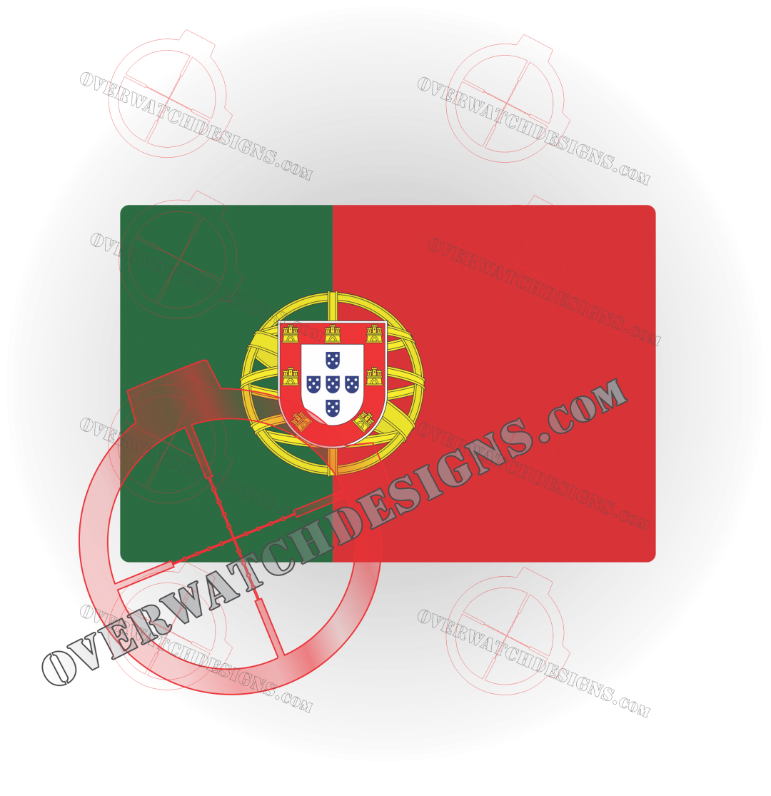 Portugal Flag Sticker - Overwatch Designs