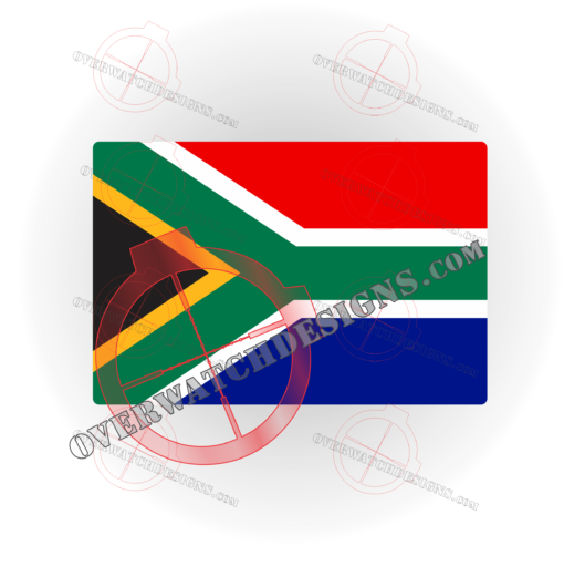 South Africa Flag Sticker - Overwatch Designs