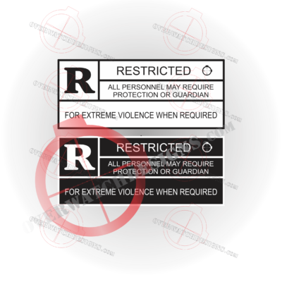 Rated R for Violence Sticker