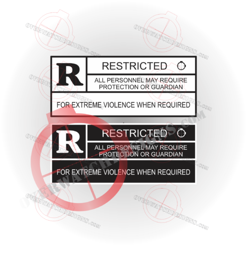 Rated R for Violence Sticker