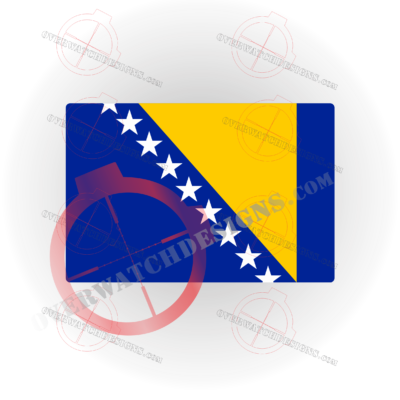 Bosnia Flag Sticker Decal