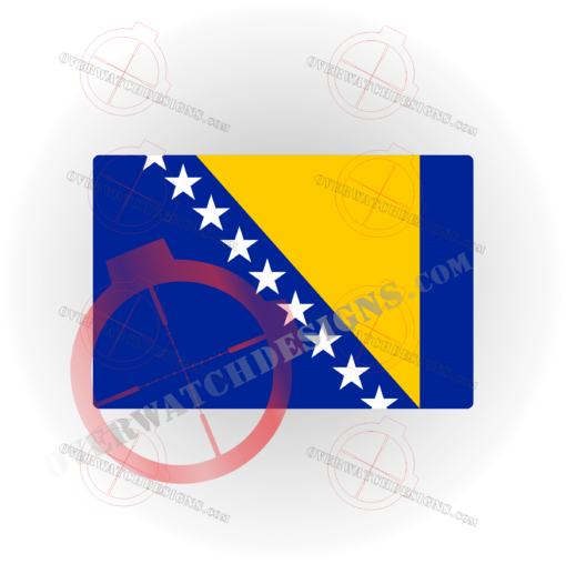 Bosnia Flag Sticker Decal