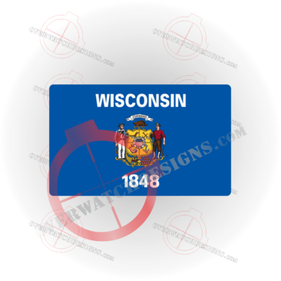 Wisconsin State Flag Decal