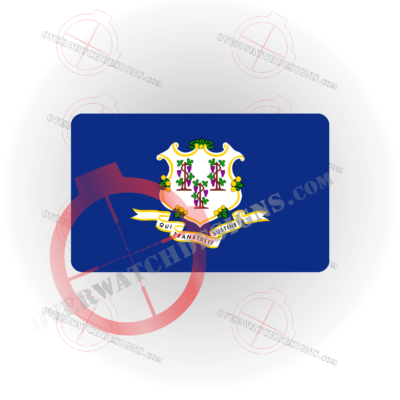Connecticut State Flag Decal